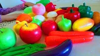 Kids learning fruits and vegetables names Nice video [upl. by Oniskey]