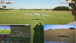 quotArdupilot Quadplanequot  Recover a forced plane stall flatspin with the copter [upl. by Imehon]