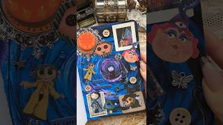 ASMR journal Coraline🔮🐈‍⬛✨🗝️🌑asmr journal journaling coraline journalwithme fyp diy [upl. by Aicelaf]