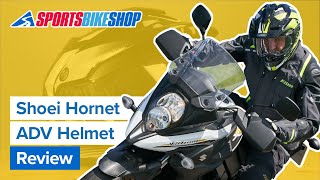 Shoei Hornet ADV adventure motorcycle helmet review  Sportsbikeshop [upl. by Uzzia]