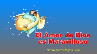 EL AMOR DE DIOS ES MARAVILLOSO VERSION KARAOKE CON VOZ GUIA KARAOKE KIDS [upl. by Kuhlman]