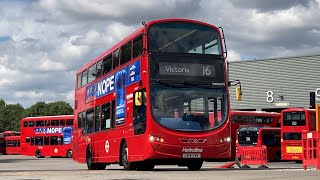 FRV Metroline Route 16 Victoria  Cricklewood Bus Garage Wright Gemini 3 B5LH VHW2019 LK14 FBV [upl. by Letsyrc]