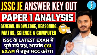 JSSC JE ANSWER KEY OUT PAPER 1 ANALYSIS  JSSC CGL 2023 [upl. by Aeiram]