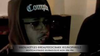 Peedi Crakk Freestyle on Official Street Radio UE Radio Live with Benja Styles amp DJ NoPhrillz [upl. by Ingunna913]