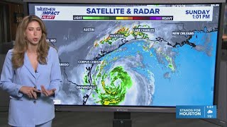 Team coverage Rain hits Houston area as TS Beryl continues path toward Texas coast [upl. by Eserahs695]