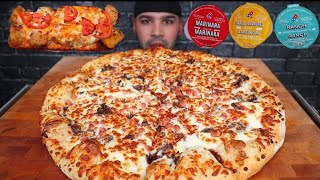 ASMR NO TALKING VIRAL DOMINOS PIZZA MUKBANG [upl. by Orly794]