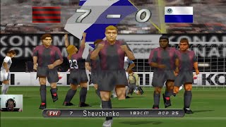 Winning Eleven 2002 AC Milan 3 Master League PES 2 [upl. by Ginder]