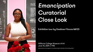 Curatorial Close Look Tour of Emancipation exhibition with Destinee Filmore [upl. by Areek]