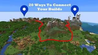 20 Ways To Connect Your Builds in Minecraft [upl. by Abad]