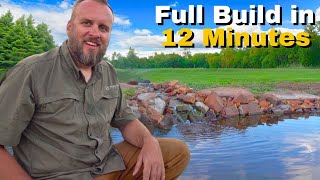 DIY Koi Pond Build  7000 Gallons with a Waterfall [upl. by Ahtekal]