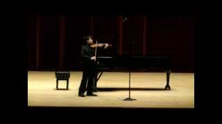 Luke Hsu Bach Solo Violin Sonata No 2 in a minor BWV 1003 I Grave [upl. by Hanoy]