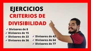 7 ejemplos👉 APLICACIÓN DE CRITERIOS DE DIVISIBILIDAD👈 [upl. by Gerkman827]