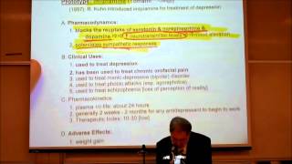 PHARMACOLOGY TRICYCLIC ANTIDEPRESSANTS amp ANTI PSYCHOTICS by Professor Fink [upl. by Stanislaus]