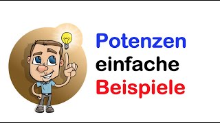 Rechnen mit Potenzen einfache Beispiele [upl. by Buffo]