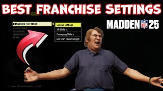 These are the BEST franchise settings for Madden 25 [upl. by Cirdet910]