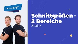 Schnittgrößen bestimmen  2 Bereiche Technische Mechanik StudyHelp [upl. by Varini898]