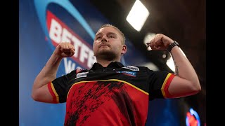 Dimitri van den Bergh on Matchplay win over Price quotStop talking show it My darts do the talkingquot [upl. by Awhsoj670]