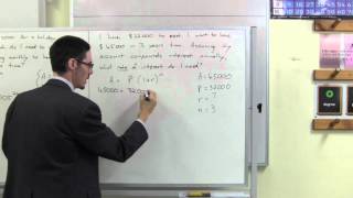 Compound interest  working backwards [upl. by Iahk]