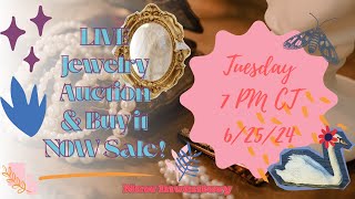 LIVE Jewelry Auction amp BIN Sale 7 PM CT 62524 [upl. by Silma]