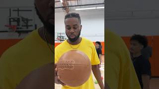 Shooting with a 1842 Harriet Tubman basketball 😭 youtubeshorts shorts [upl. by Narrad]