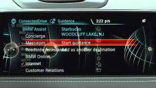 BMW ConnectedDrive How to use Concierge Services in iDrive [upl. by Gayla]