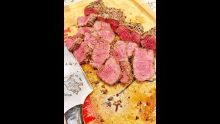 Steak Slicing Filet Stacks [upl. by Eenerb]