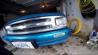 Nasty Straight Piped 43L V6 Chevy S10  East Side Exhaust [upl. by Vaios]