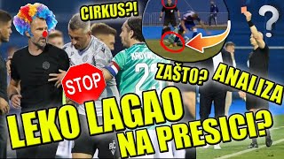 🔴HAJDUK POKRADEN 🔴LEKO IZMIŠLJA I OKRIVLJUJE SUCE ZA SVOJE POGREŠKE🔴 SUPERKUP DINAMO  HAJDUK [upl. by Isoais904]