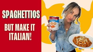 Giada Recreates a Childhood Favorite SpaghettiOs [upl. by Nosdrahcir591]