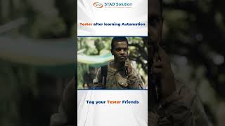 😮 🎬 Tester after Learning Automation Software Testing 🎬 😎  STAD Solution [upl. by Dimah263]