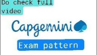 Capgemini exam pattern 2024 [upl. by Surbeck]