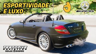 Testando a MercedesBenz SLK 55 AMG Esportividade e luxo [upl. by Yttiy]