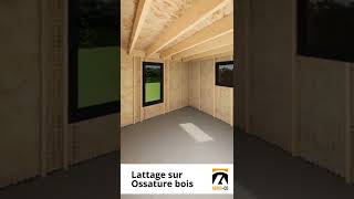 Comment installer un lattage sur une construction en ossature bois [upl. by Itsuj]