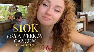 Travel vlog from Mexico  luxury all inclusive hotel in Cancun Secrets Playa Blanca Casta Mujeres [upl. by Lowis]