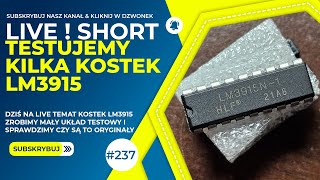 Sprawdzamy układy LM3915  Budujemy testowy układ shorts live shortvideo [upl. by Walther]