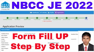 NBCC JE Form Fill Up 2022  NBCC JE Form Kaise Bhare  How To fill NBCC JE Form 2022  NBCC Form [upl. by Emmeline]