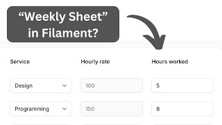 Filament Timesheet Form Modify Table Query and Custom Edit Page [upl. by Aramoj479]