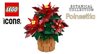 LEGO® ICONS Weihnachtsstern 10370  Speed build [upl. by Erick9]