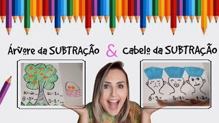 ATIVIDADE LÚDICA DE SUBTRAÇÃO  Árvore e Cabelo da matemática [upl. by Erminna481]