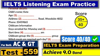 IELTS Listening Practice Test 2024 with Answers Real Exam  559 [upl. by Korrie]