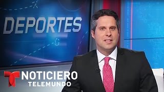 Los titulares deportivos de la jornada  Noticiero  Noticias Telemundo [upl. by Enelyad]