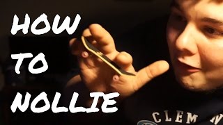 HOW TO NOLLIESWITCH OLLIE ON A FINGERBOARD BEST EASIEST WAY INDEPTH [upl. by Petunia]