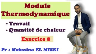 Thermodynamique Exercice 8 Travail et Qua [upl. by Hgielek131]