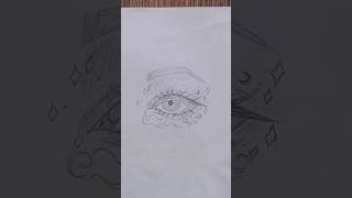 Pencil Sketching Aesthetic Eye Drawing trending reels youtubeshorts [upl. by Lynda]