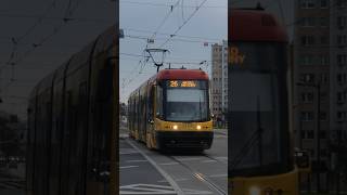 PESA Swing in Warsaw🇵🇱 tram publictransport warsaw shorts [upl. by Ardnwahs540]