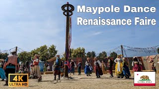 Maypole Dance at the Renaissance Pleasure Faire Southern California  2023 4K [upl. by Scutt169]