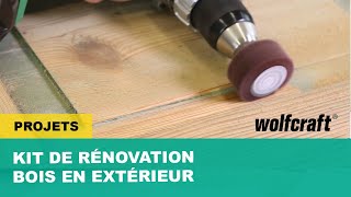 Comment rénover un volet en bois  Kit de rénovation bois extérieur  wolfcraft [upl. by Ayocal]