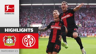 33 Matches Unbeaten  Leverkusen  1 FSV Mainz 05  Highlights  MD23 – Bundesliga 2324 [upl. by Prent762]