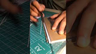 Handmade notebook foreedge trimming [upl. by Noffets]