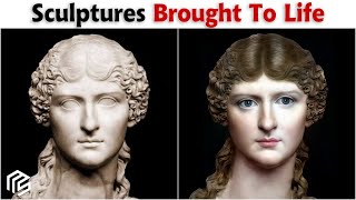 Historical Statues Brought To Life Using Colorization amp AI Technology [upl. by Rovert]